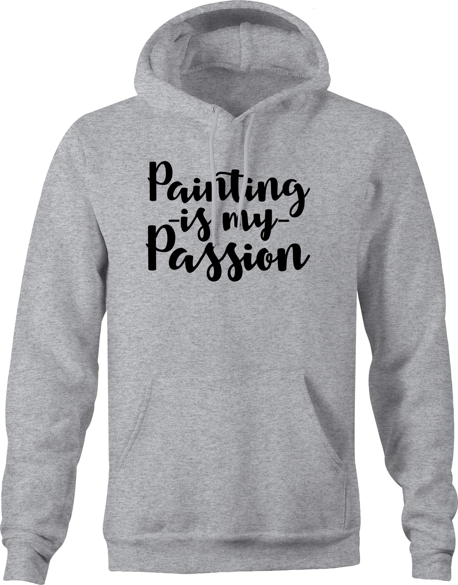 Premium Graphic Hoodies for Artists - Painter & Art Maker Hooded Sweatshirt in XLarge Gray - Perfect for Painting, Studio Work & Casual Wear