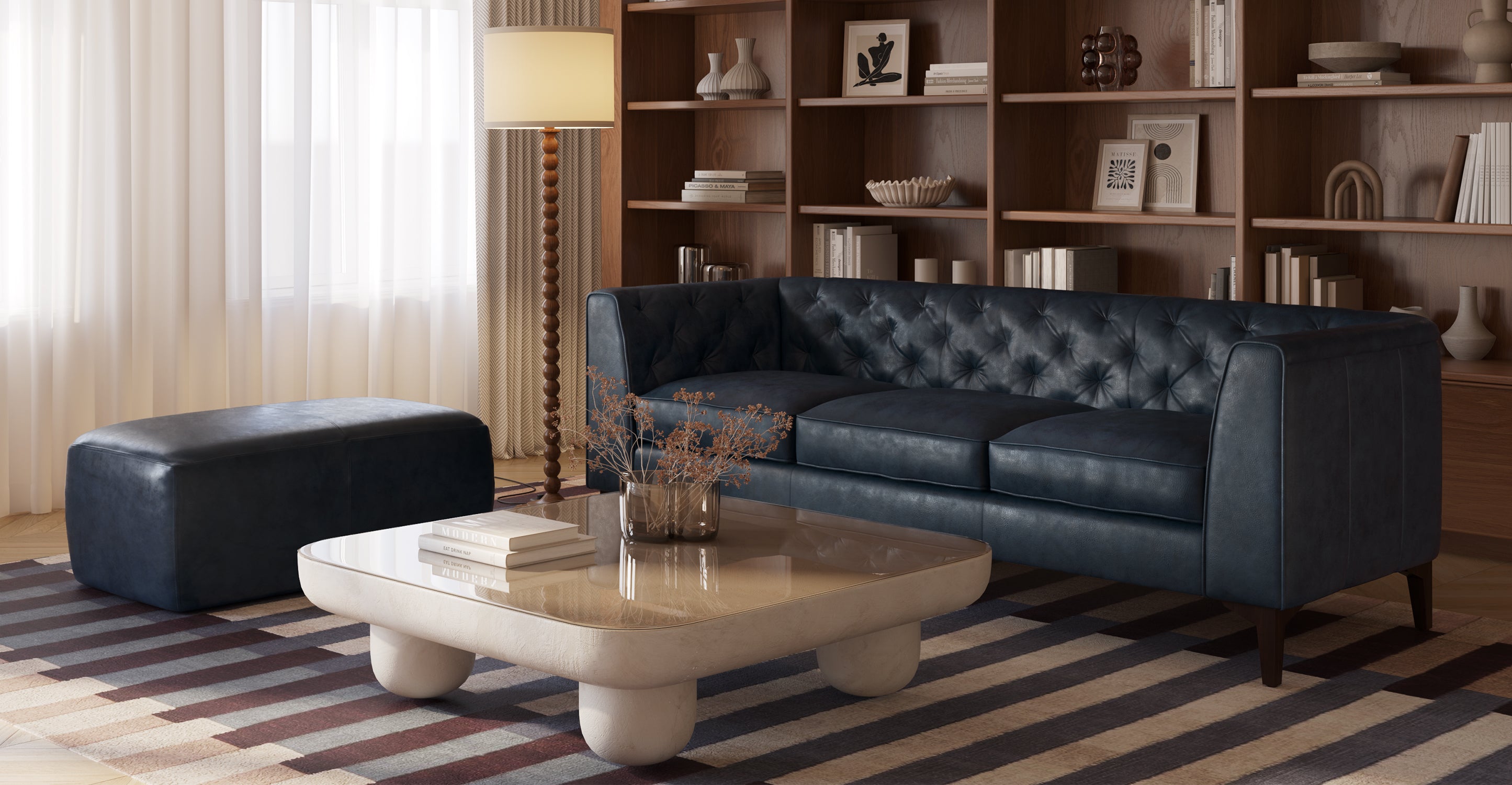 Essex Sofa - Modern Comfortable Couch for Living Room, Lounge & Office - Upholstered Fabric Sectional with Sturdy Frame - Perfect for Relaxing, Entertaining & Small Spaces
