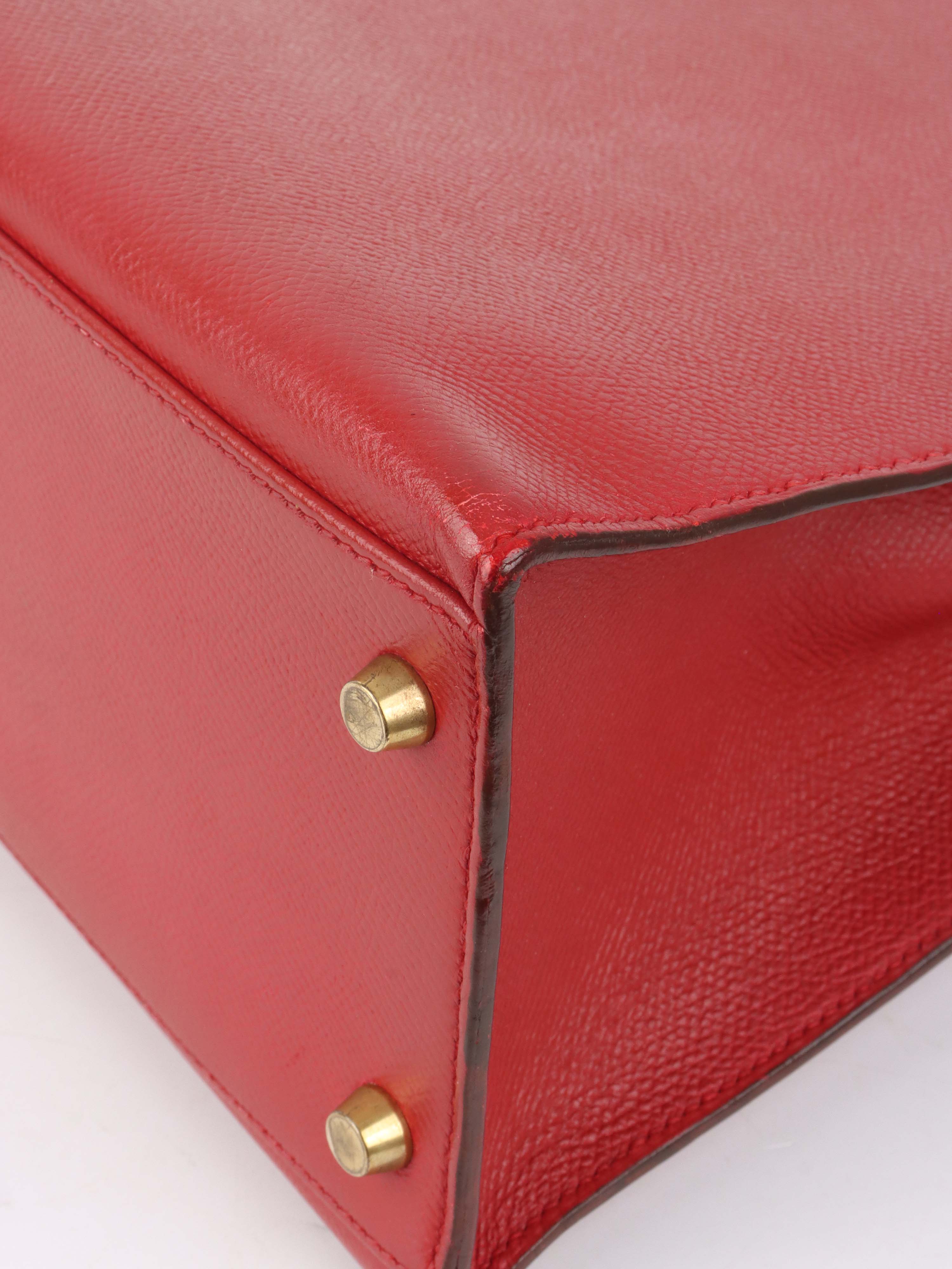 Authentic Hermes Kelly 32 Bag Rouge H Red Gold Hardware 1994 Vintage - Luxury Handbag for Women, Perfect for Parties & Special Occasions