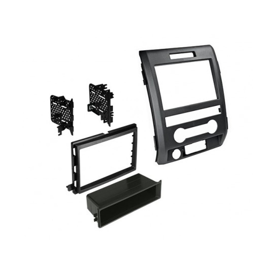 2009-2014 Ford F-150 Single/Double DIN Car Stereo Radio with ISO & Pocket - Compatible with Select Models - Perfect for Upgrading Your Truck's Audio System