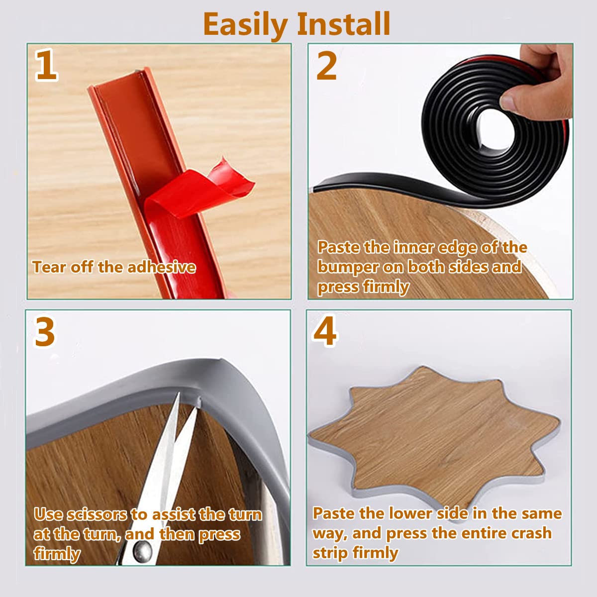5M TPE Self-Adhesive Furniture Edge Trim - U-Shaped Cabinet Edge Protector, Kitchen Countertop Sealing Strip, Anti-Collision Shockproof DIY Edge Banding for Wardrobe, Table, Desk (28mm, Blue) - Perfect for Home Improvement, Office & Kitchen Safety Protection