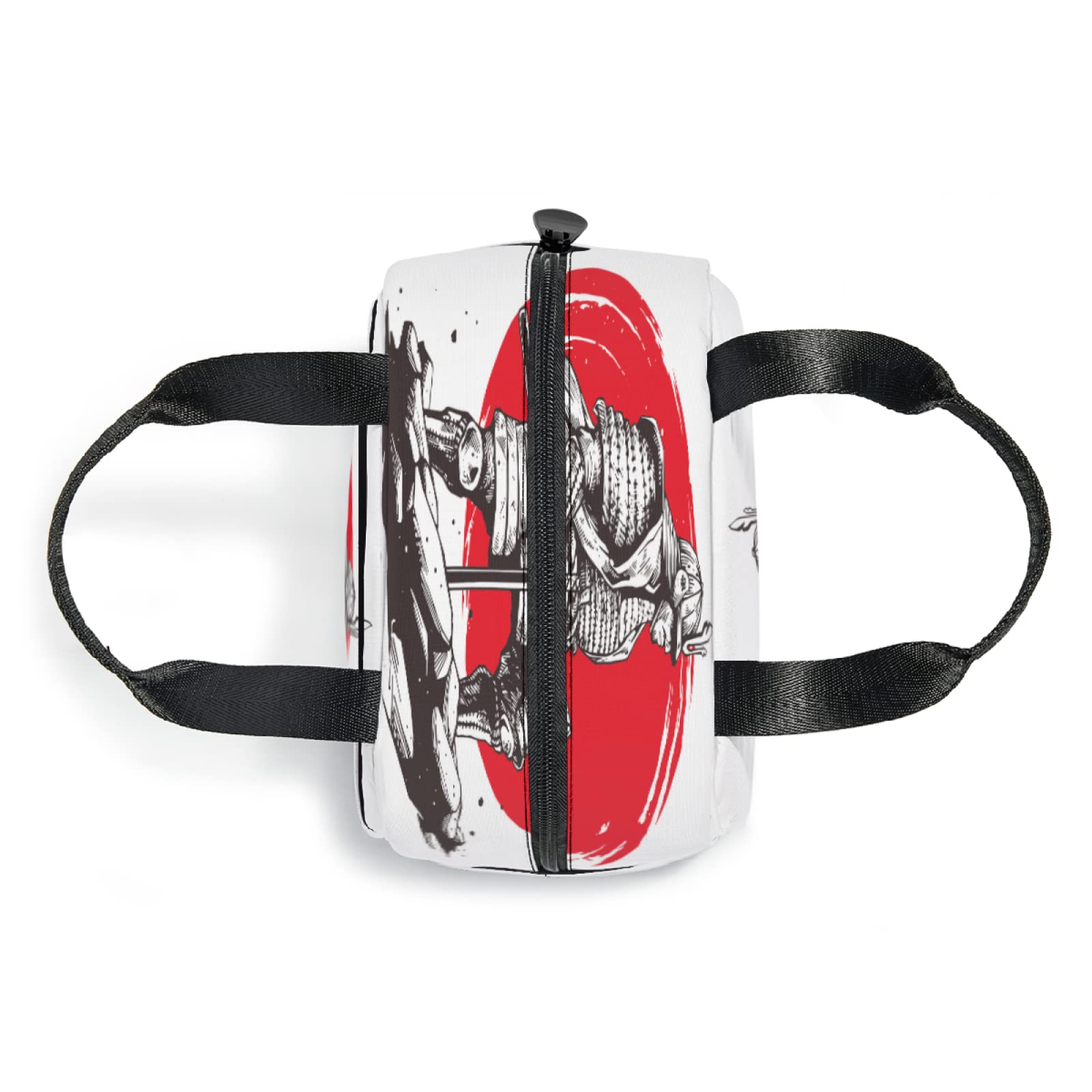 Japanese Samurai Warrior Lunch Tote Bag - Insulated Reusable Lunch Box with Front Pocket for Men & Women | Perfect for School, Office, Picnic & Daily Commute