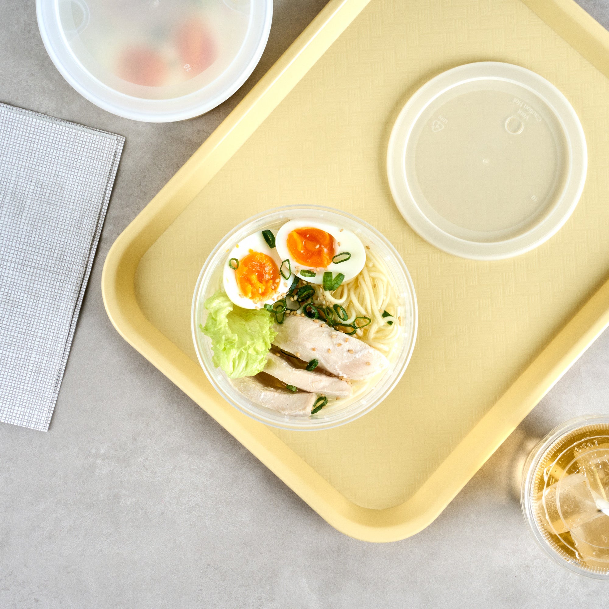 48 oz Round Clear Plastic Soup Containers with Lids - Microwave Safe, 5