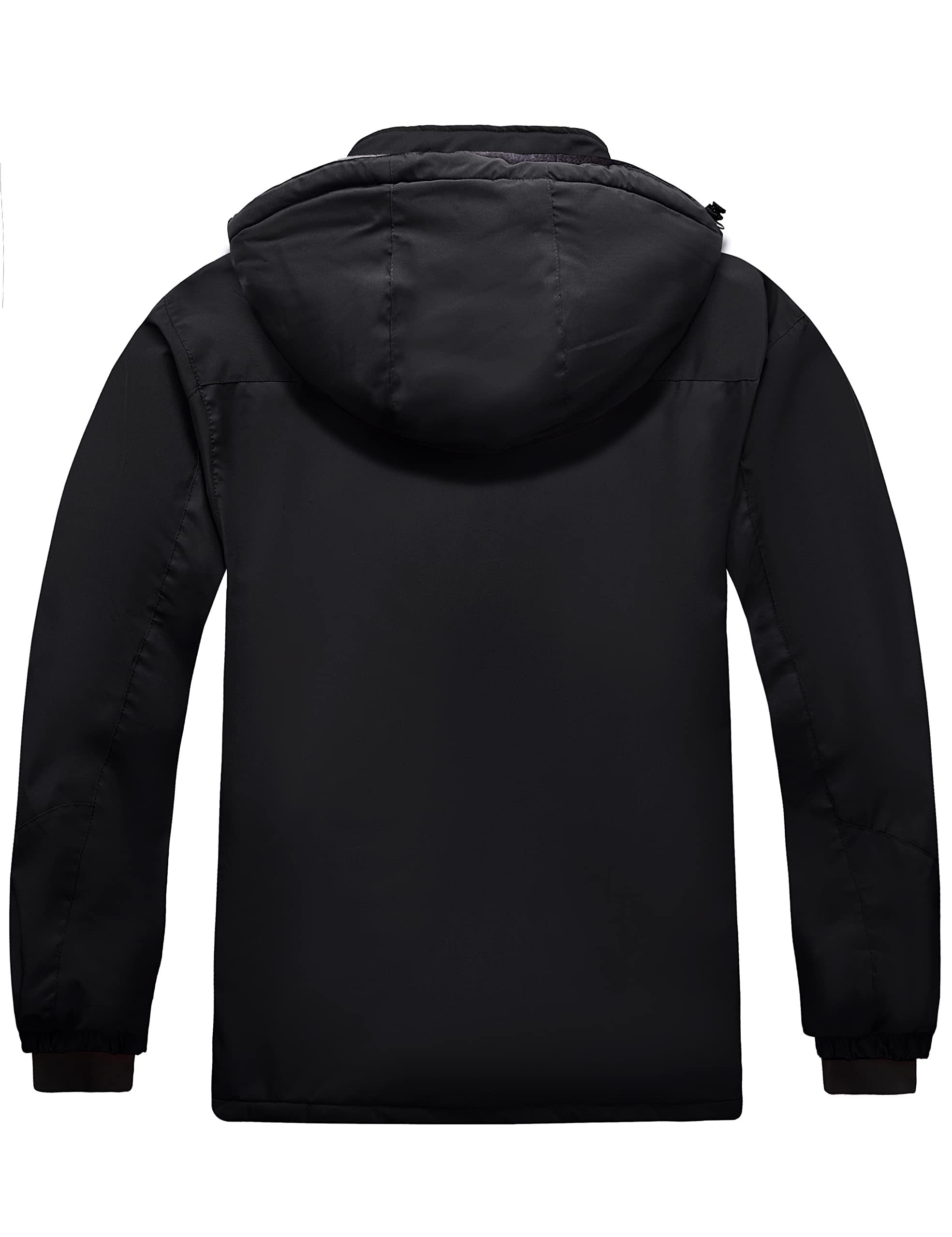 Wantdo Men's Plus Size Waterproof Ski Jacket - Big & Tall Winter Coat with Hood, Windproof Snow Jacket for Skiing, Snowboarding & Outdoor Activities