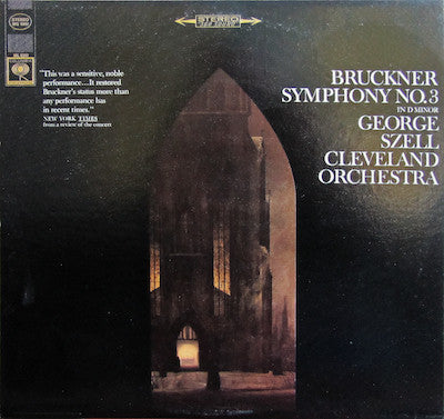 Anton Bruckner Symphony No. 3 in D Minor LP Album - George Szell & The Cleveland Orchestra (NM/M Condition) - Perfect for Classical Music Collectors & Vinyl Enthusiasts