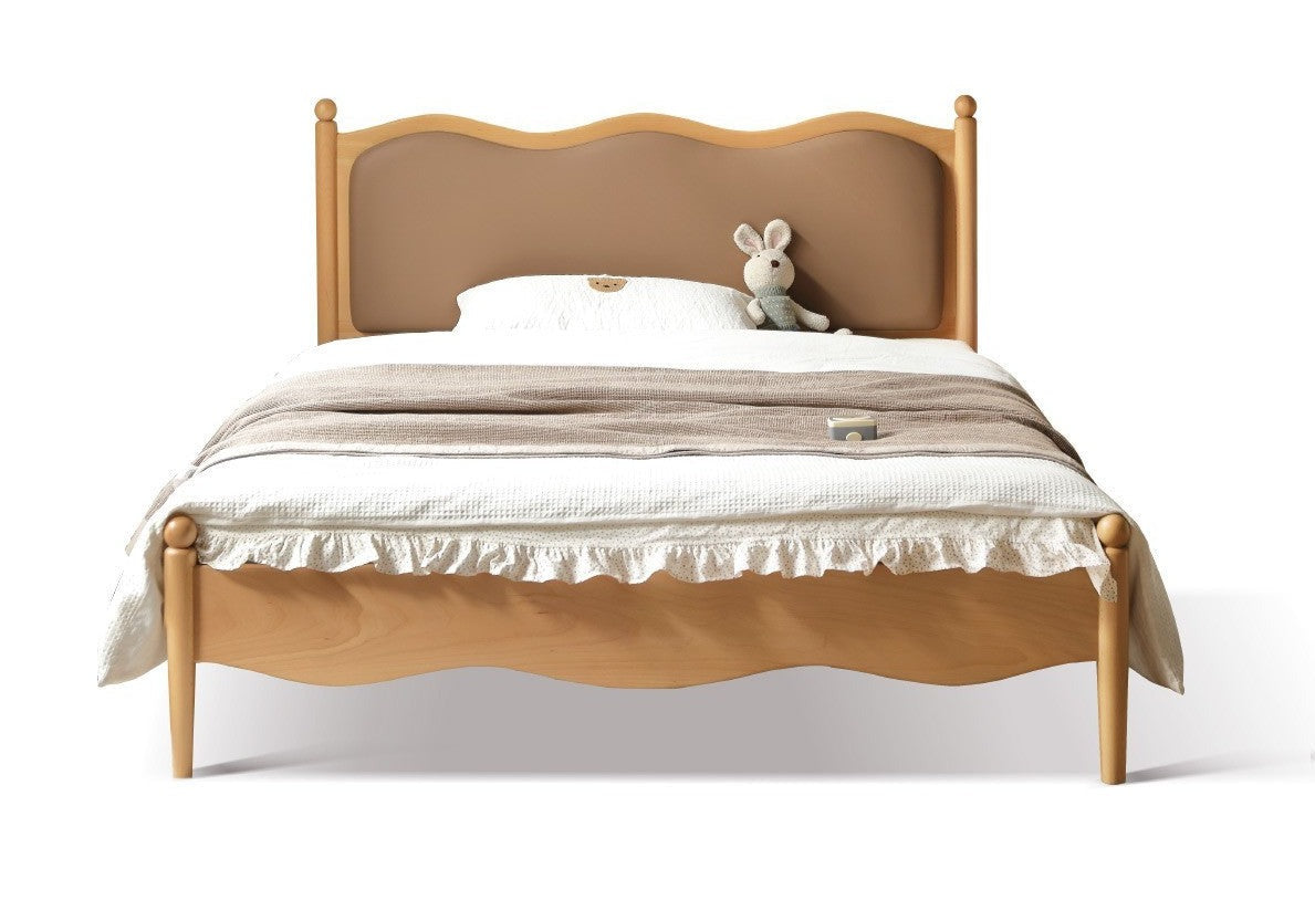 Solid Oak & Beech Wood Children's Bed - Princess Style for Girls & Classic Design for Boys | Durable Kids Bedroom Furniture for Playtime & Sweet Dreams