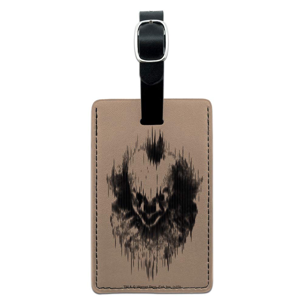 IT Chapter 2 Pennywise Inspired Rectangle Leather Luggage Tag - Horror Movie Themed Carry-On ID Tag for Suitcases, Bags & Backpacks - Perfect for Halloween Travel & Stephen King Fans