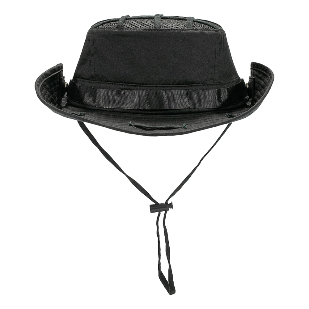 FORKICKS Cross Straps Bucket Hiking Hat for Men & Women - Adjustable Outdoor Sun Hat for Hiking, Camping, Fishing - Black