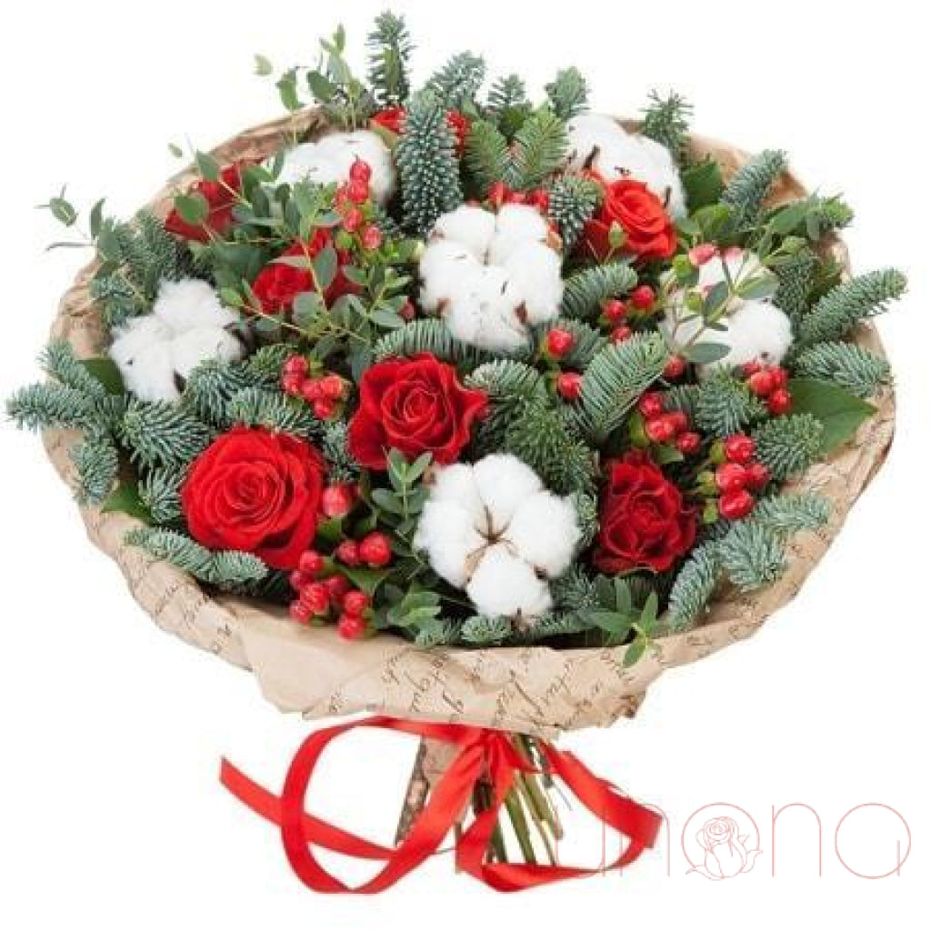 Beautiful Winter Captivity Bouquet - Fresh Floral Arrangement for Holidays, Weddings & Home Decor