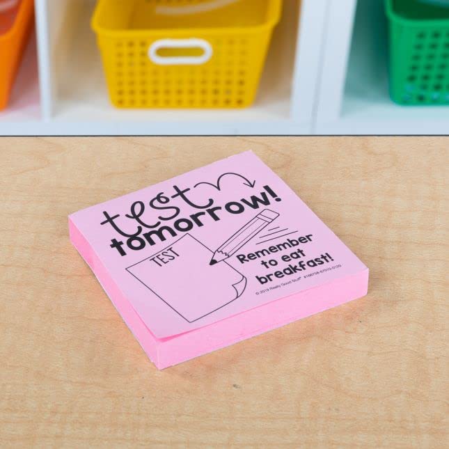 Really Good Stuff School-to-Home Sticky Note Reminders 6 Pack (600 Pages) - Perfect for Parent-Teacher Communication & Classroom Organization