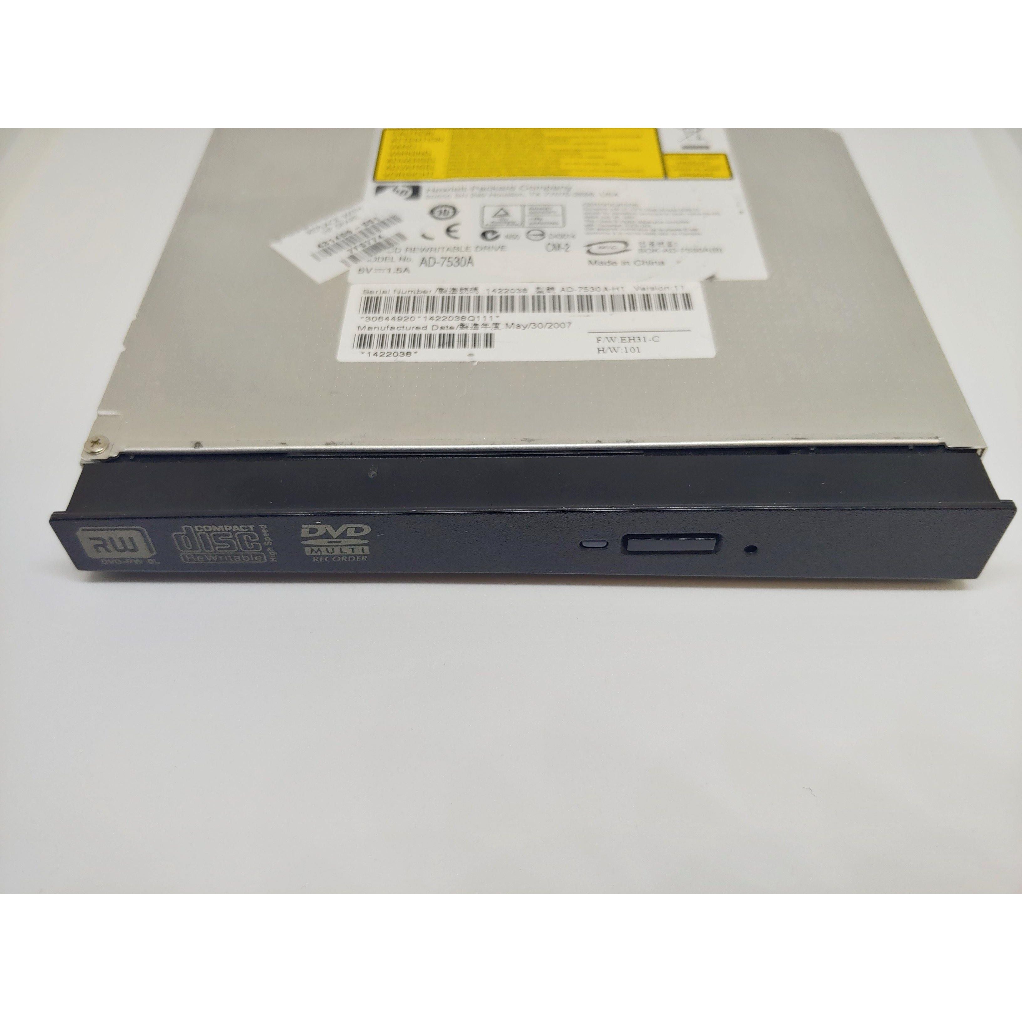 HP 416186-TC1 CD/DVD RW DL Optical Drive - External USB Laptop DVD Burner for Windows & Mac | Perfect for Data Backup, Media Playback & Disc Burning