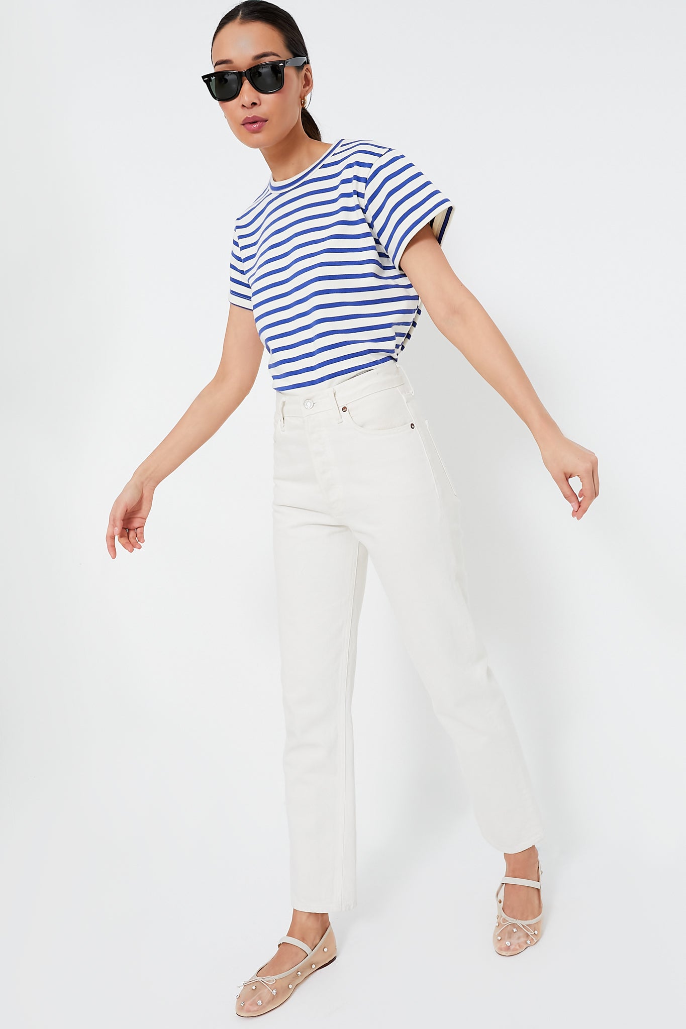 Blue Stripe Parker Classic Tee for Men - Premium Cotton Casual Shirt with Comfort Fit - Perfect for Everyday Wear, Office & Weekend Outings
