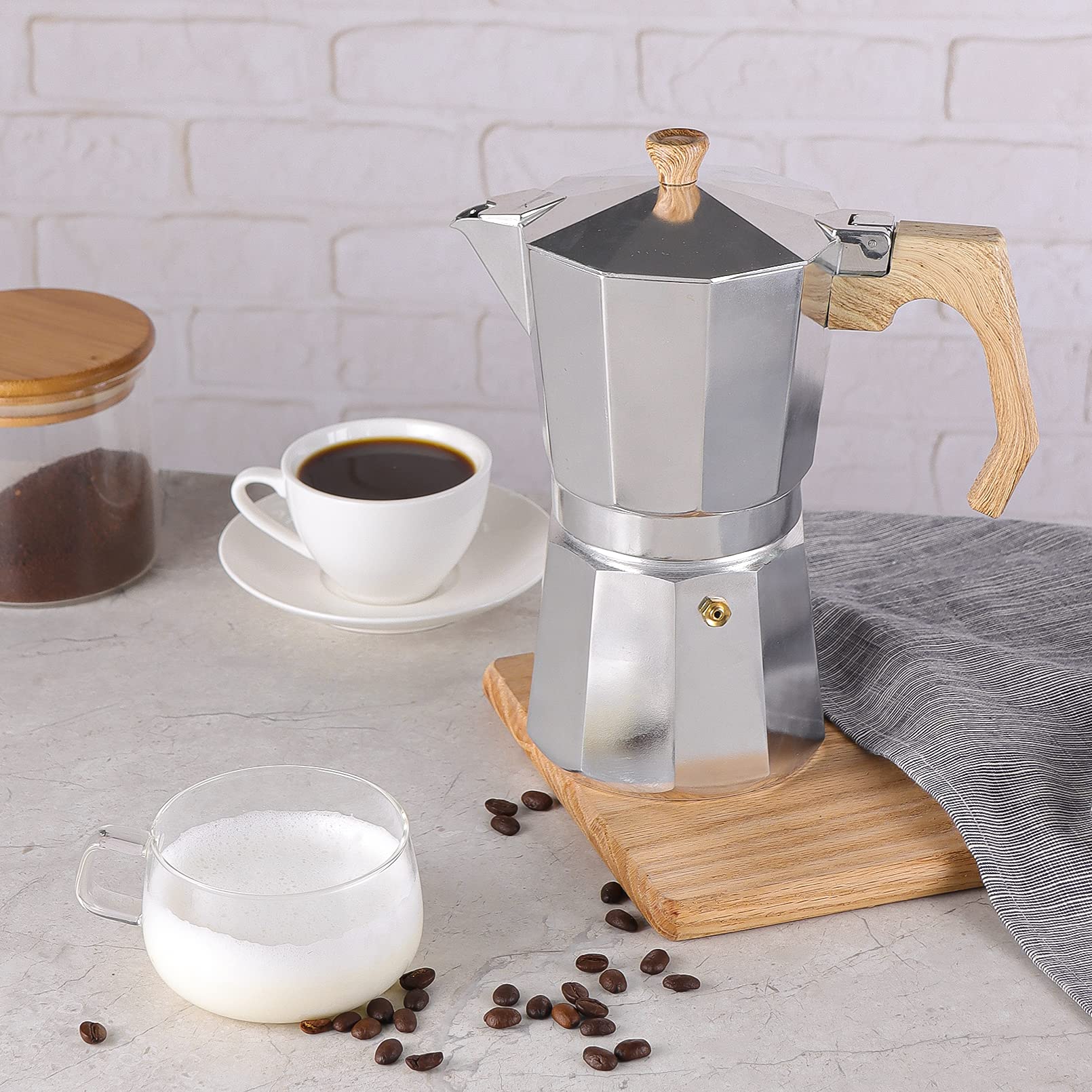 Stovetop Espresso Maker - 9 Cup Moka Pot for Perfect Cuban & Italian Coffee at Home