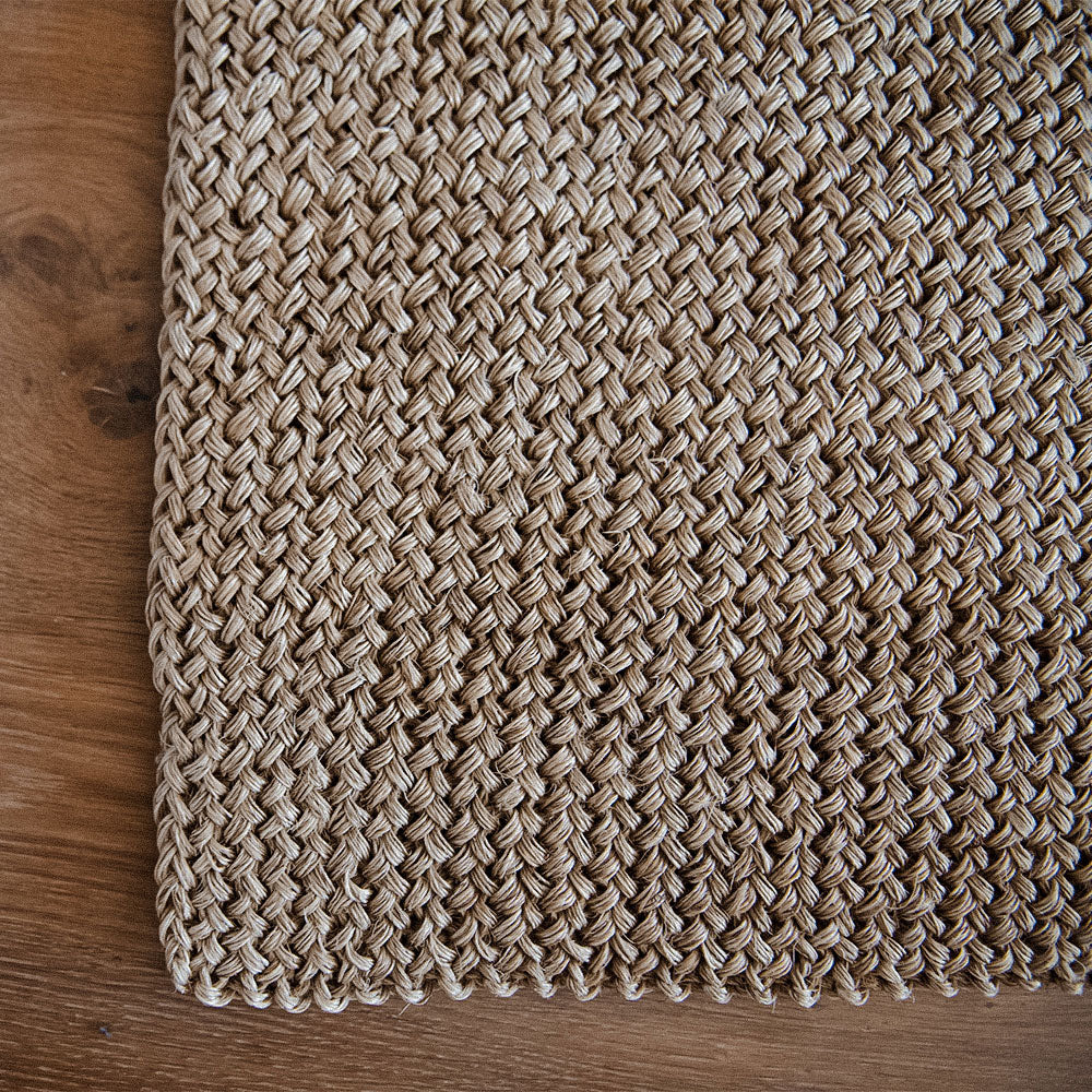 Handwoven Fique Mat - Eco-Friendly Natural Fiber Floor Mat for Home Decor, Yoga & Meditation - Perfect for Living Room, Bedroom, or Outdoor Use
