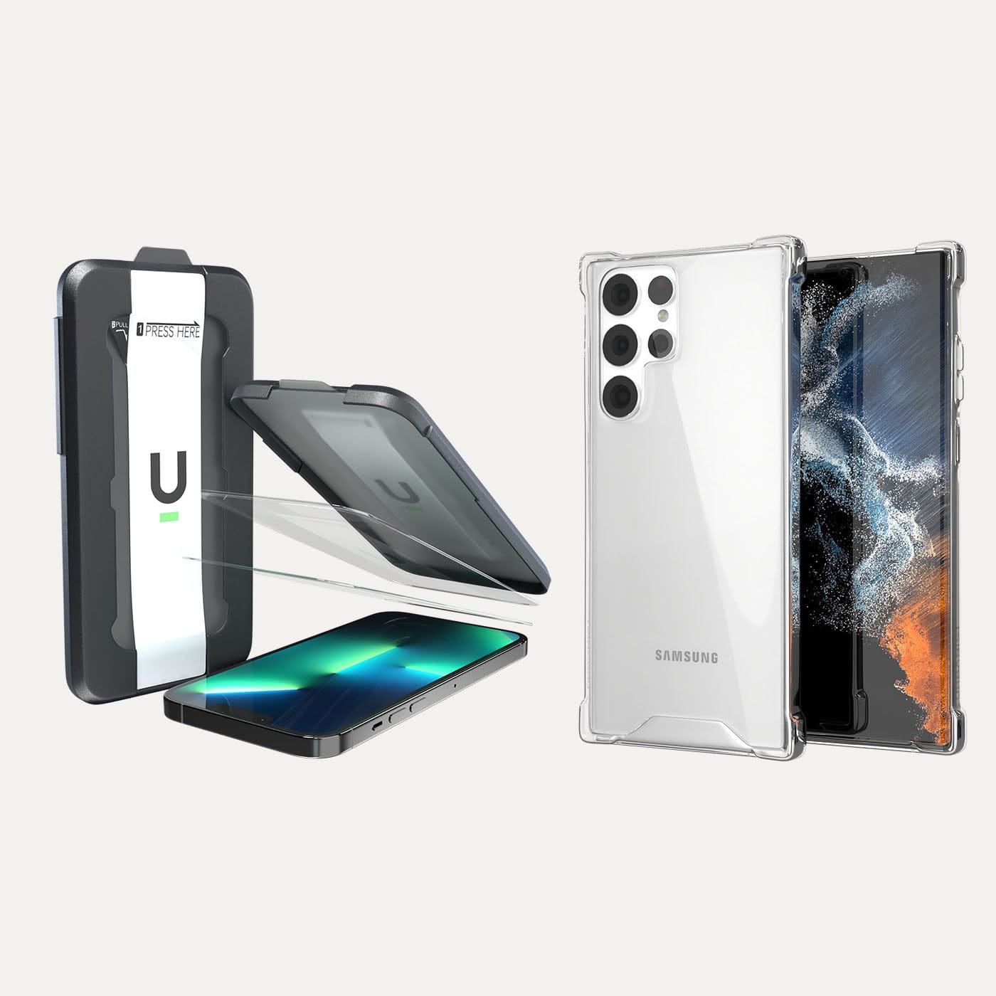 Samsung Galaxy S22 Ultra Clear Protective Case - Slim Fit, Shockproof, Scratch Resistant Cover for Urban Style | Perfect for Daily Use, Travel & Outdoor Activities