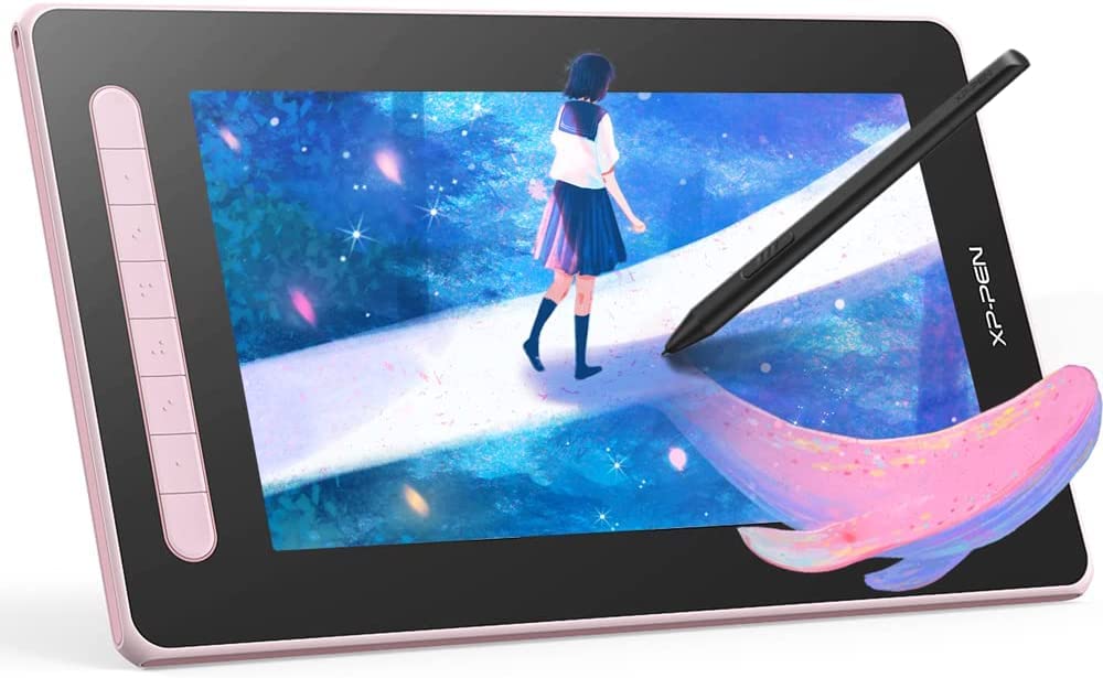 XPPen Artist 12 (2nd Gen) 12 Inch Drawing Tablet with Screen - Full-Laminated IPS Pen Display, 8192 Pressure Levels & Tilt Function for Digital Art, Animation, Graphic Design - Perfect for Beginners & Professionals (Pink) | Ideal for Home Studio, Online Teaching & Creative Work