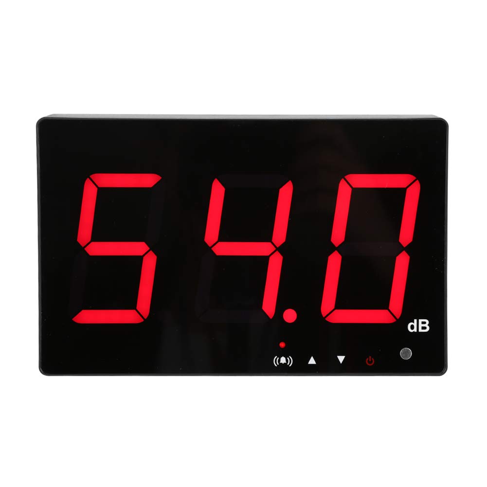 9.6 Inch LCD Digital Sound Level Meter - 30-130dB Noise Tester with Alarm Function, USB Powered, Wall Mountable - Perfect for Home, Office, Factory Noise Monitoring & Industrial Safety Compliance
