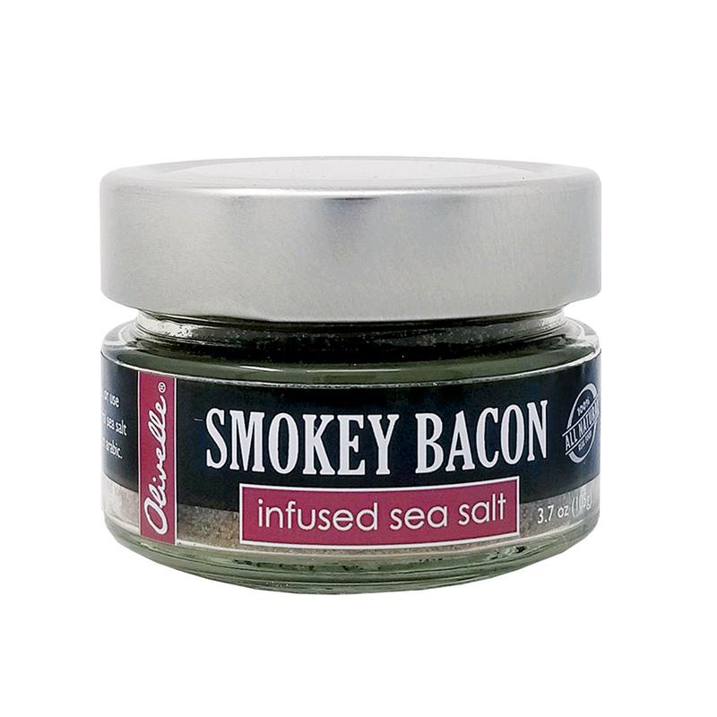 Premium Smoky Bacon Flavored Sea Salt - Gourmet Seasoning for BBQ, Popcorn & Steak Enhancer