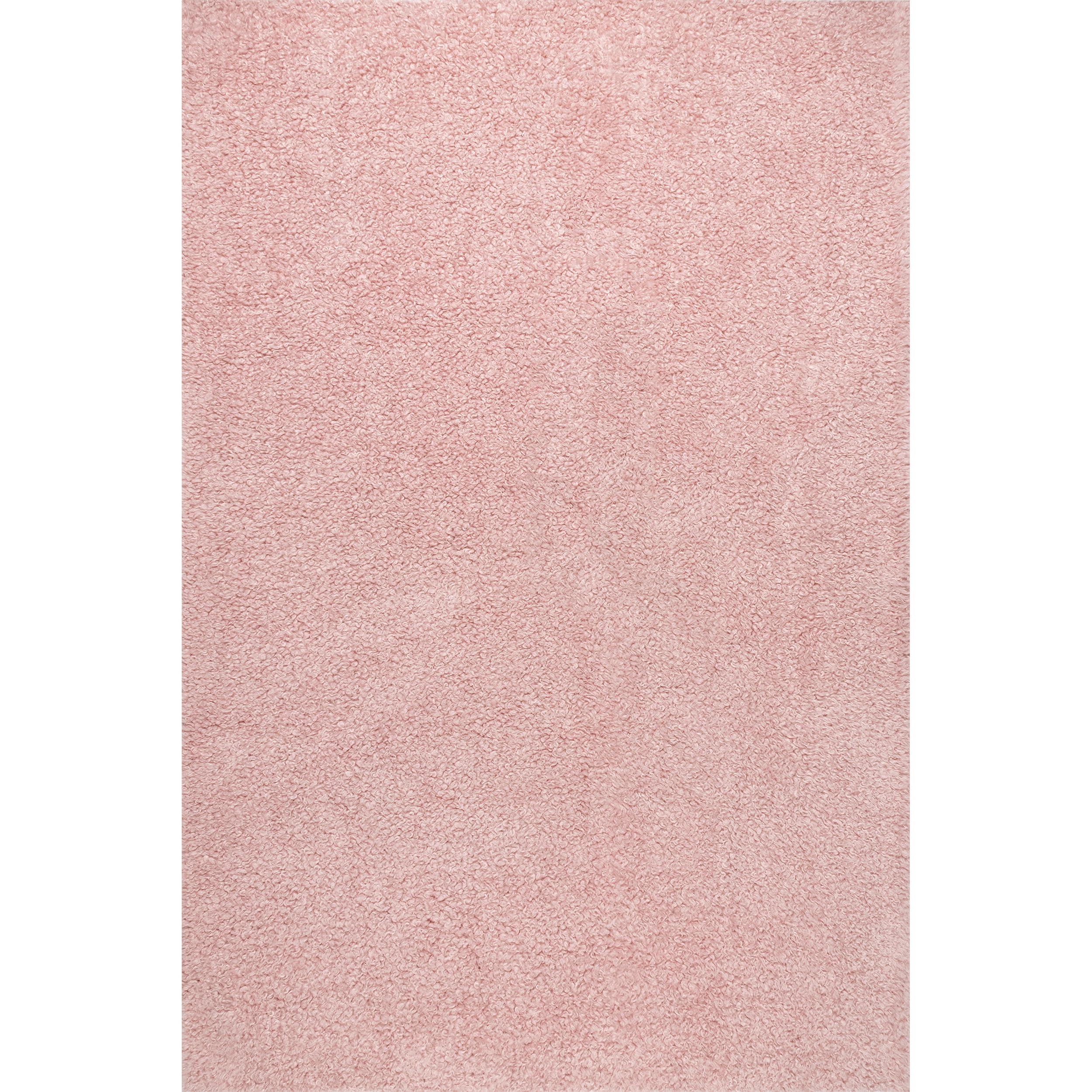 nuLOOM Marlow Machine Washable Soft Shaggy Faux Sheepskin Area Rug - 6x9 Feet Pink Plush Rug for Living Room, Bedroom & Nursery - Cozy Home Decor