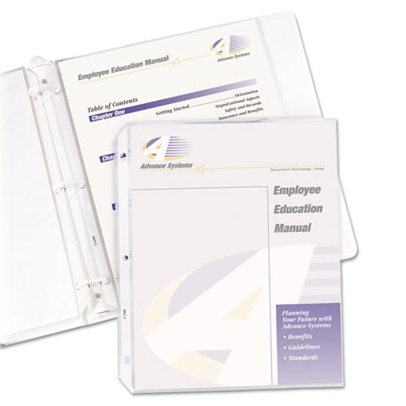 Heavy Duty Top Loading Polypropylene Sheet Protectors - 50 Pack Letter Size for Documents, Photos & Presentations - Perfect for Office, School & Home Organization