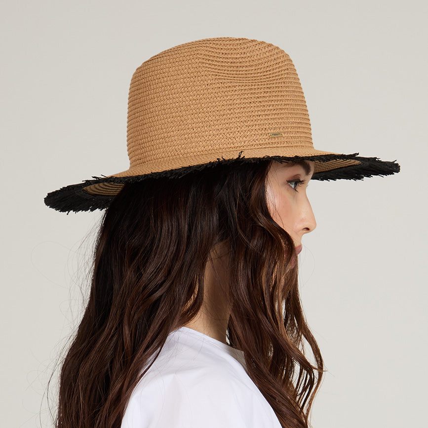 Courtney Braid Packable Fedora Hat for Women - Stylish & Foldable Sun Hat for Travel, Beach, and Outdoor Activities
