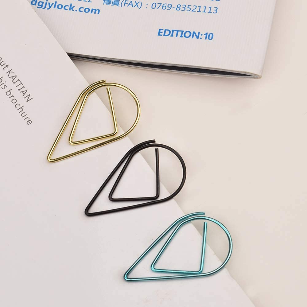 Vibrant Multicolor Metal Paper Clips - 100 Pack of Durable Colored Clips for School, Office, Wedding & Crafting - Perfect for Organizing Documents, Notes, Photos & DIY Projects