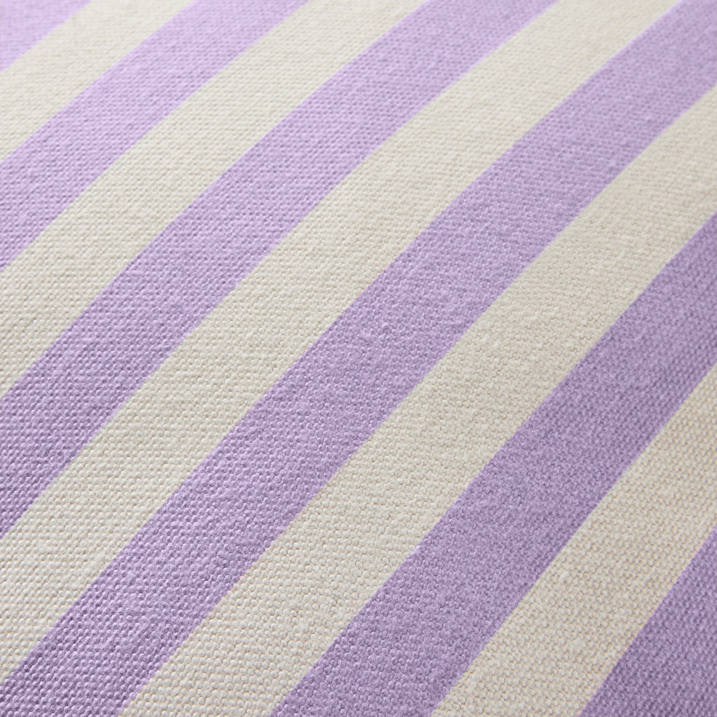 Aruba Scallop Edge Stripe Lilac 45x45cm Decorative Pillow Cover - Bohemian Home Decor for Living Room, Bedroom & Outdoor