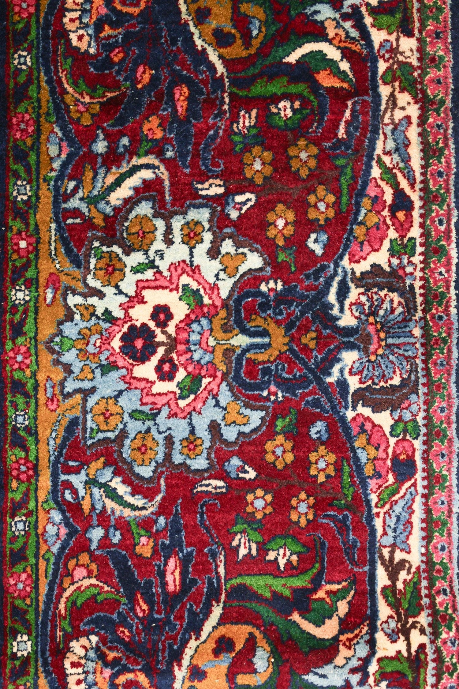 Antique Lavar Kerman Handwoven Traditional Persian Rug - J71998 - Perfect for Living Room, Bedroom & Home Decor