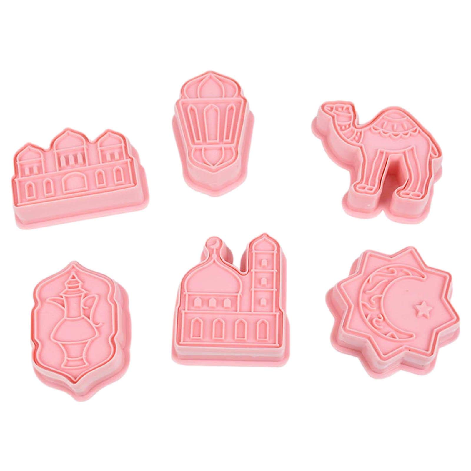 Ramadan Cookie Cutters Set - Long-Lasting Eid Biscuit Molds with Cartoon Patterns for DIY Cake Baking | Perfect for Holiday Baking, Party Decor & Gift Giving | Ideal for Ramadan Treats, Eid Celebrations & Family Baking Activities