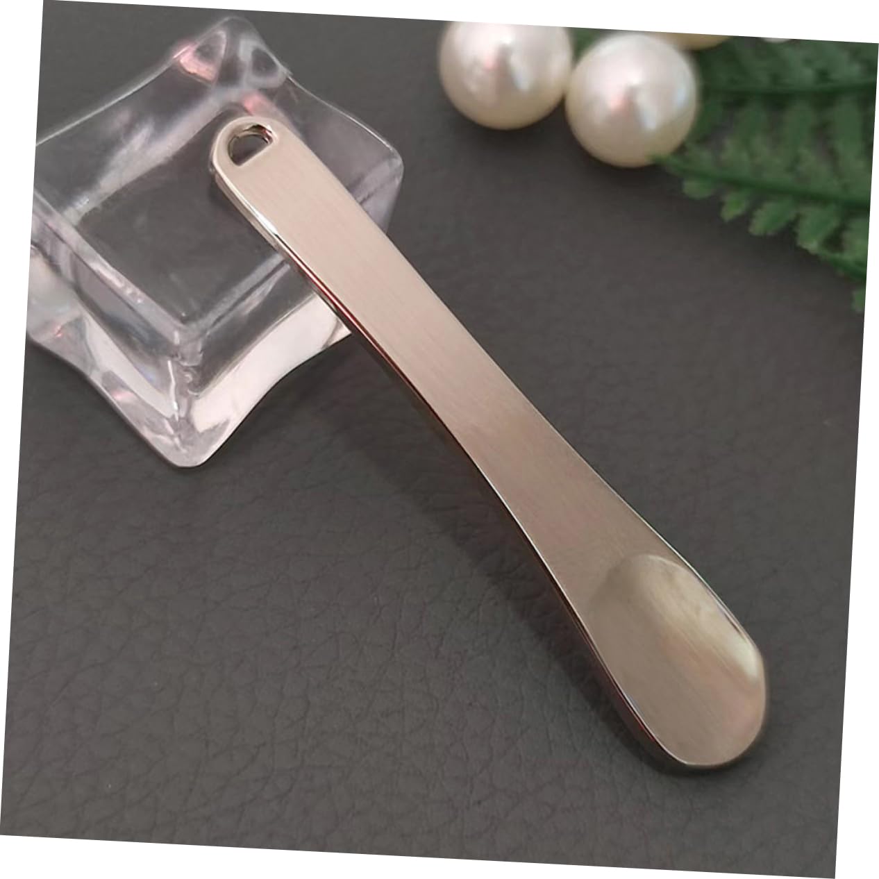 3Pcs Zinc Alloy Cosmetic Spoons - Facial Massage & Skincare Tools for Makeup, Lotion Application & Beauty Routine | Perfect for Spa, Home Skincare & Professional Use
