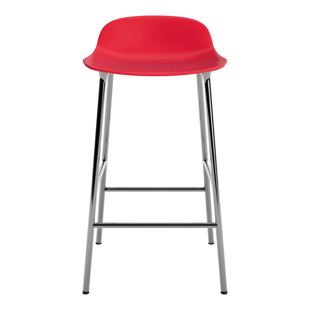 Modern Metal Leg Form Counter Stool - Bar Stool for Kitchen Island, Breakfast Nook & Home Decor