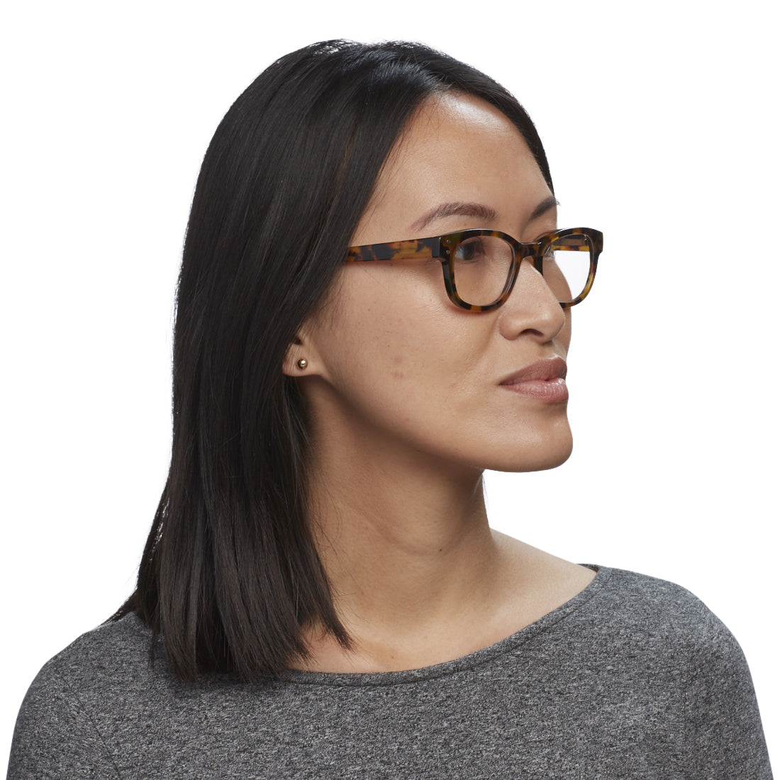 Biff Narrow Color 00 Matte Black Woodgrain Eyeglass Frames - Lightweight & Durable for Men & Women - Perfect for Reading, Work, and Everyday Use