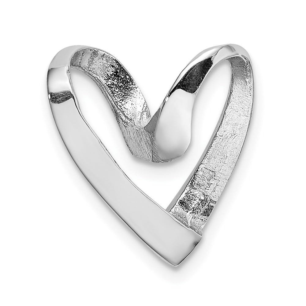 14K Yellow or White Gold Polished Heart Pendant Necklace - Elegant Jewelry Gift for Women, Perfect for Valentine's Day, Anniversary & Special Occasions