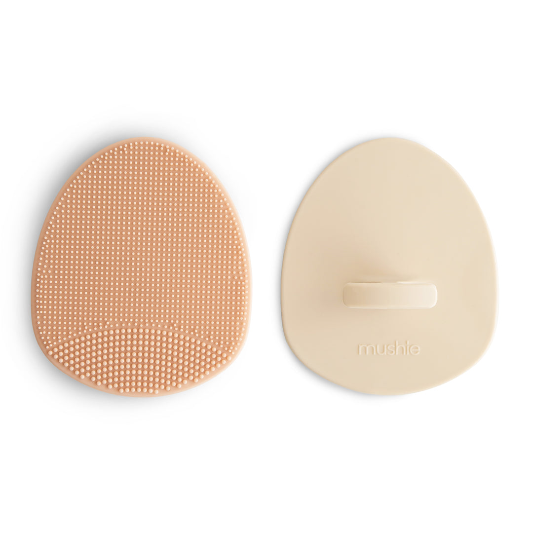 Mushie Cradle Cap Brush 2 Pack - Soft Baby Scalp Brush for Newborns & Infants - Gentle Hair Brush for Cradle Cap Treatment & Baby Hair Care - Perfect for Bath Time & Daily Grooming