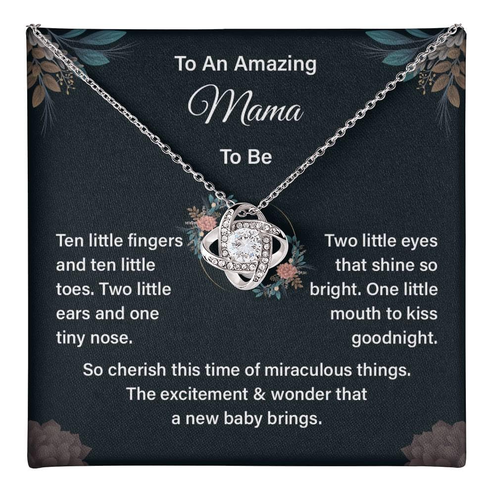 New Mama Necklace for Women - Elegant Jewelry Gift for Pregnant Wife, Expecting Moms & First Time Mothers - Perfect Mother's Day & Baby Shower Gift - Celebrate Motherhood with Stylish Keepsake for New Moms
