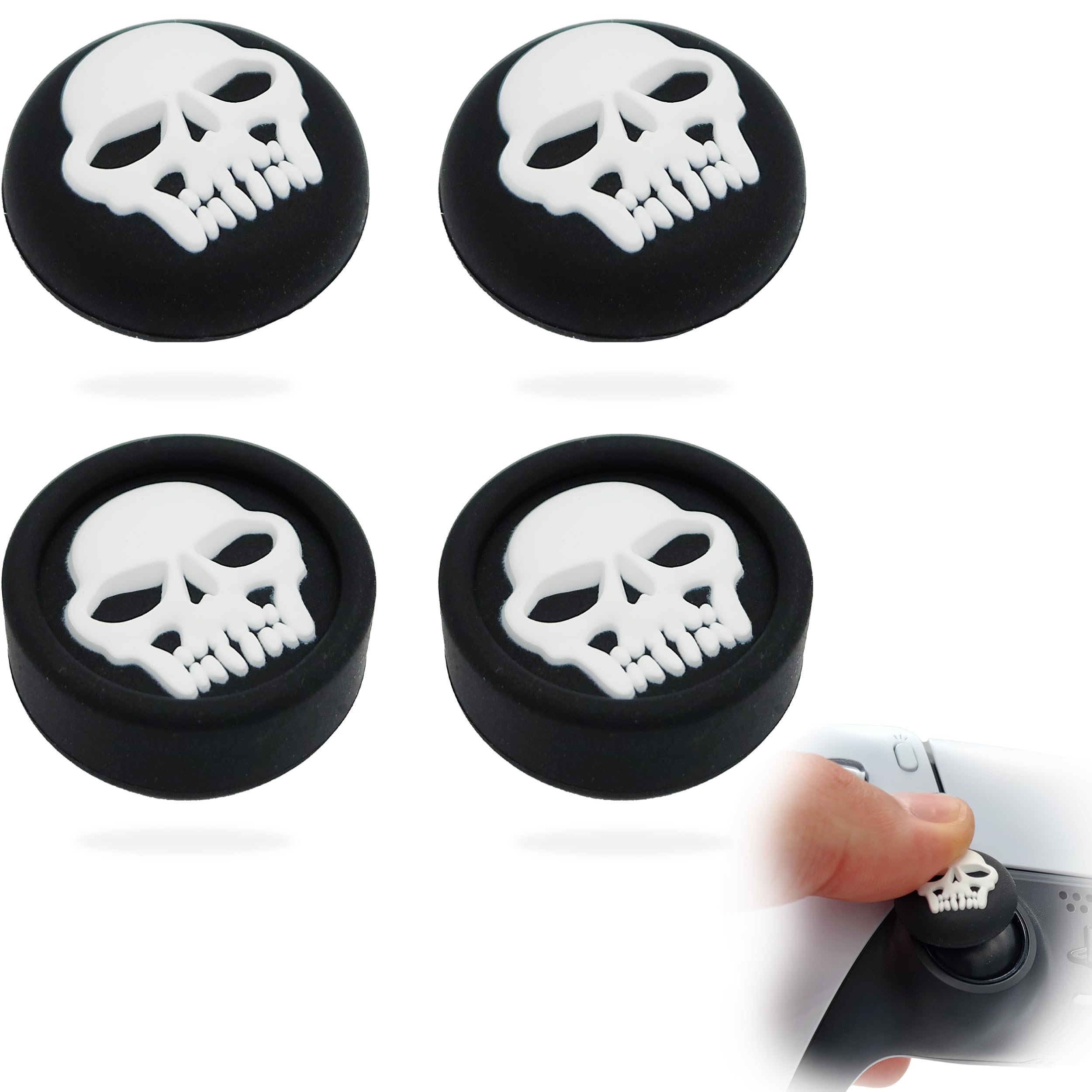 MatoSan® 4-Pack Silicone Controller Caps for PS5, Xbox One, and Edge - Anti-Slip Grip Covers for Enhanced Gaming Comfort (Perfect for Long Gaming Sessions & Competitive Play)
