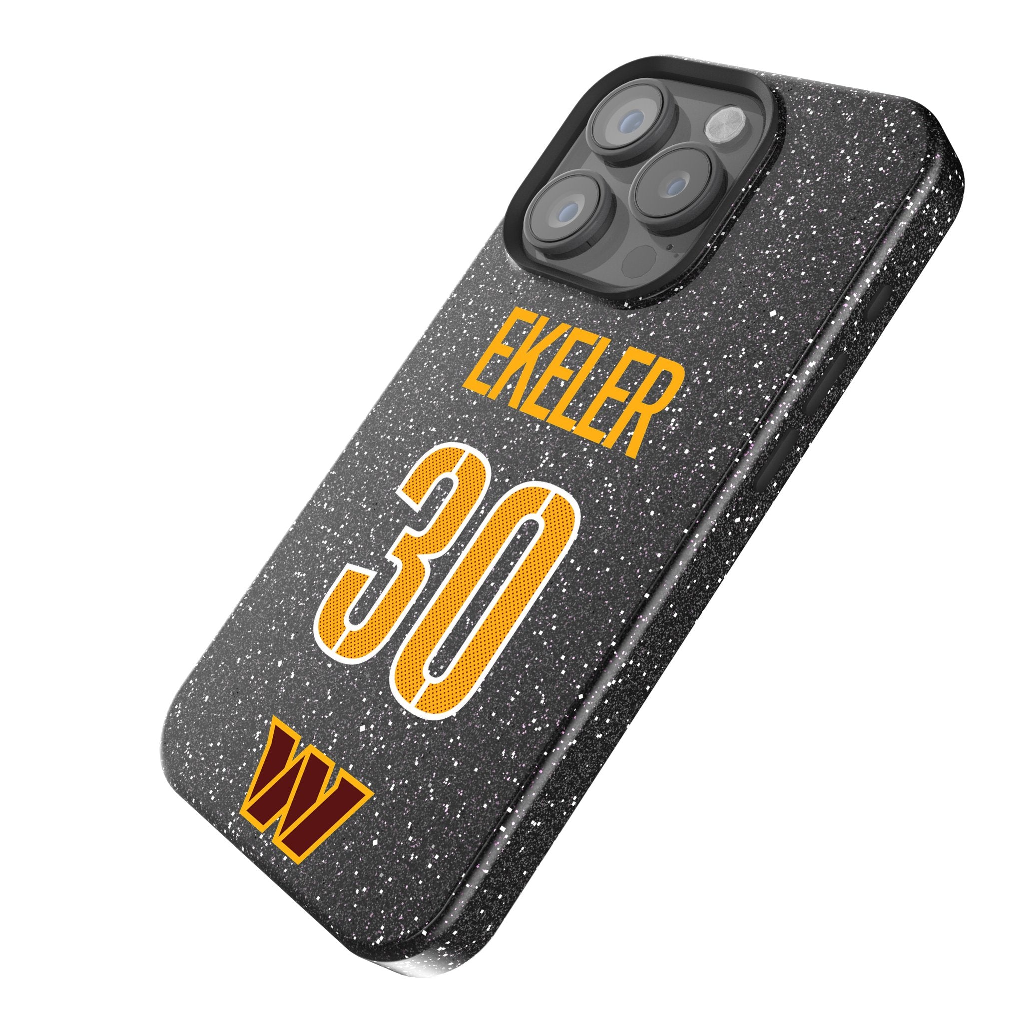 Austin Ekeler Washington Commanders 30 Ready Bling Phone Case - NFL Football Player Design Protective Cover for iPhone & Samsung - Perfect for Game Day & Fan Gifts