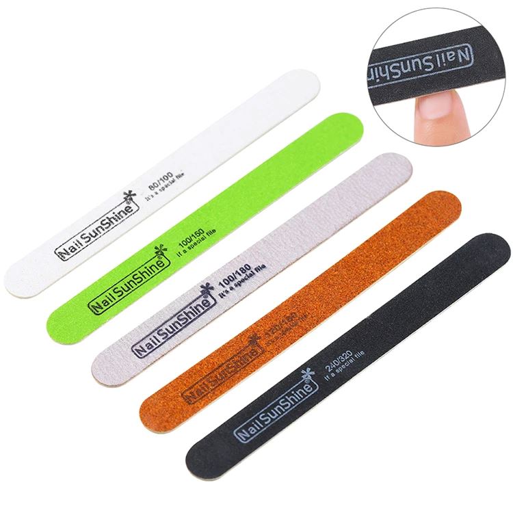 5-Piece Double Sided Nail File Set - Professional Manicure & Pedicure Tools for Home and Salon Use - Perfect for Nail Care, Polish Smoothing, and Shaping