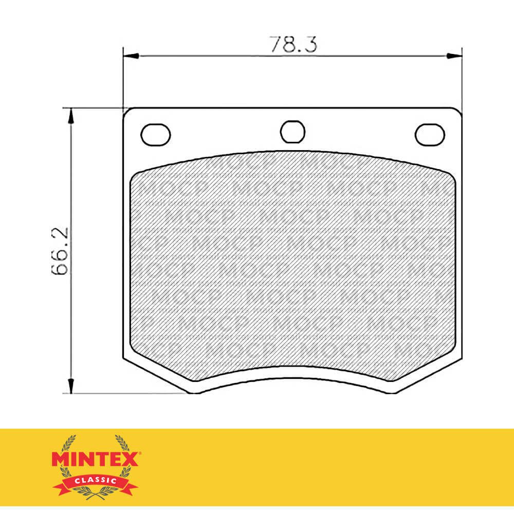 Mintex MGB633C Classic Brake Pads - Compatible with Ford Escort, Cortina & Capri M16 - Premium Replacement Brake Pads for Smooth & Safe Stopping - Ideal for City Driving & Highway Commuting