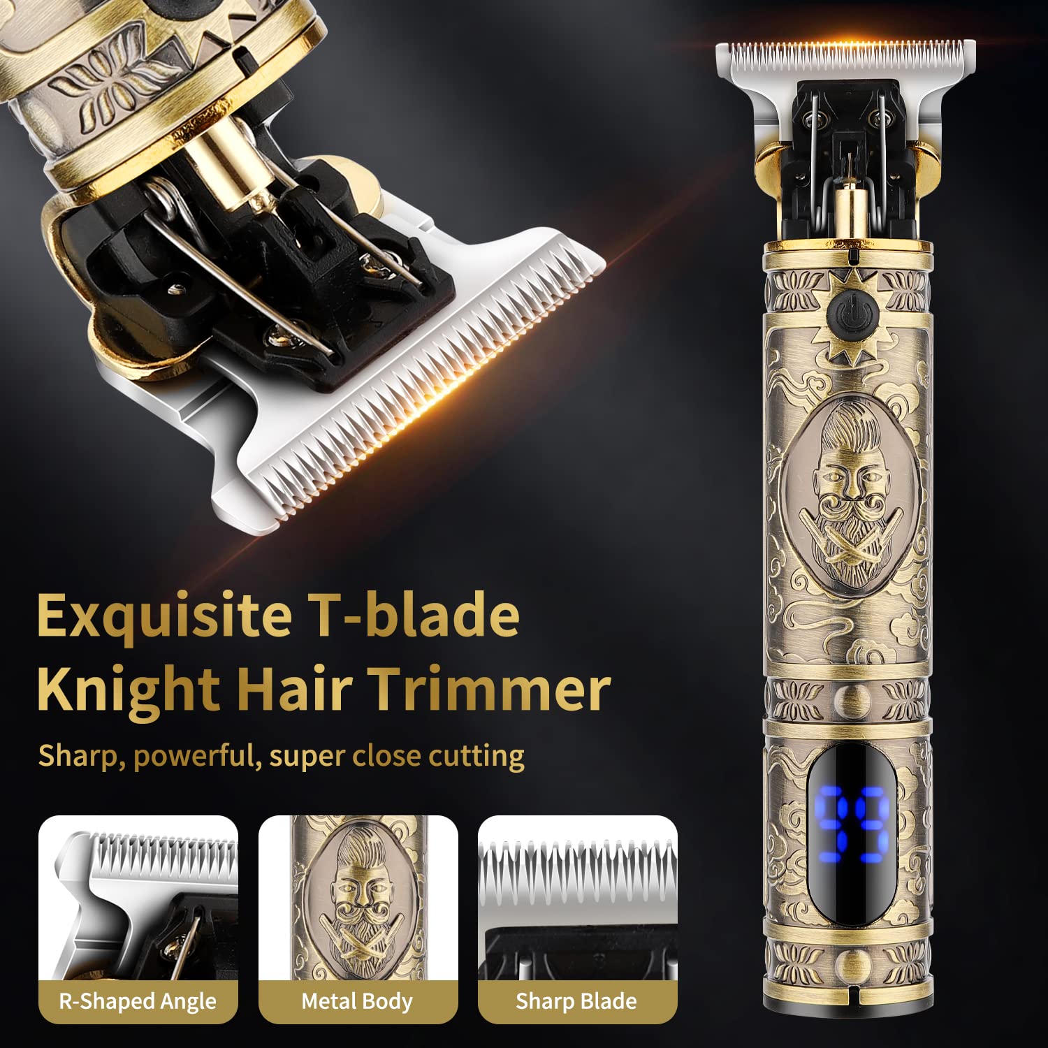 Professional Men's Grooming Kit - Electric Hair Clippers, Shaver & Nose Trimmer Set | Perfect Gift for Men | Home & Travel Grooming Essentials