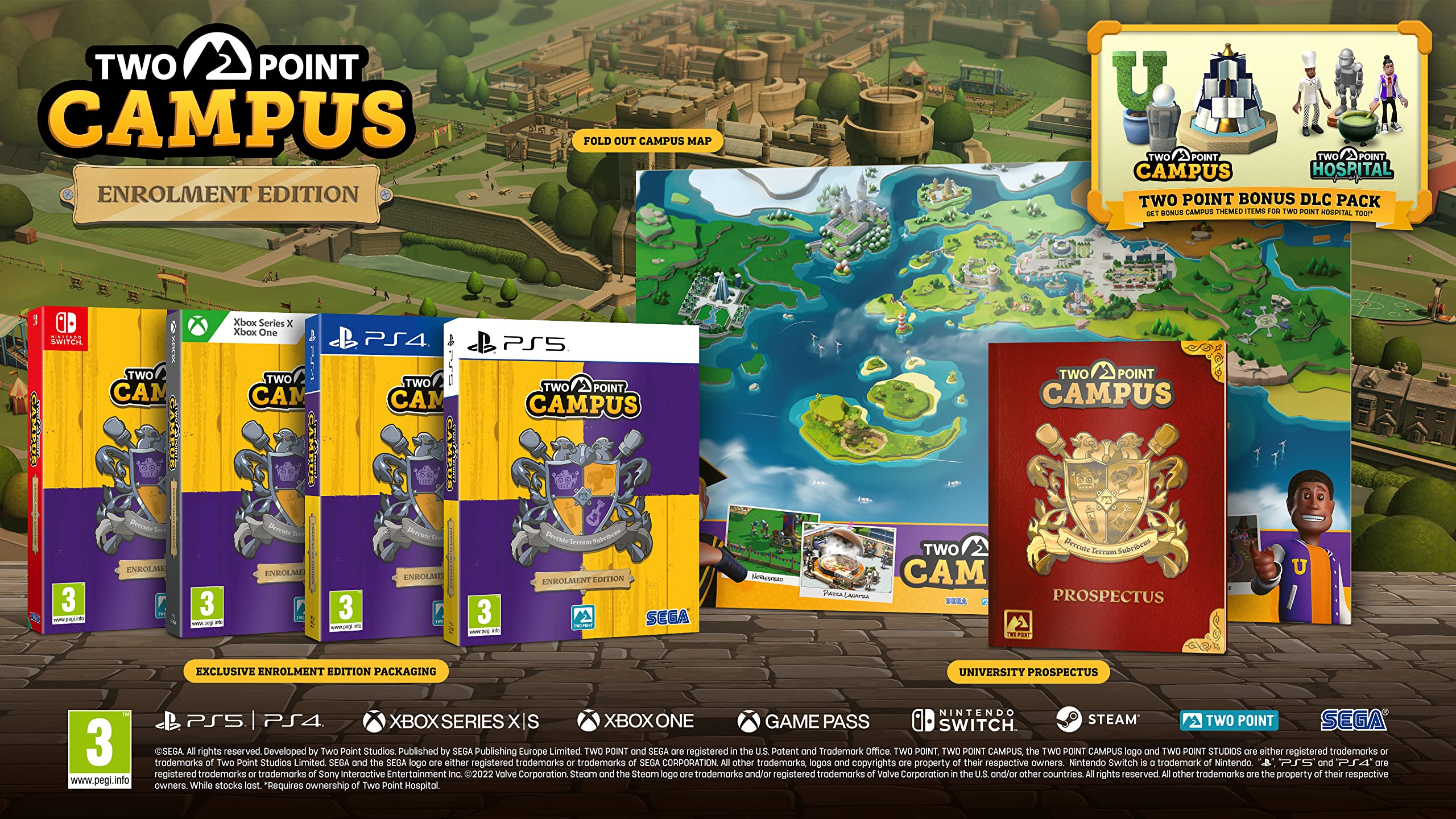 Two Point Campus - Enrolment Edition (PS5) | Simulation & Management Game for PlayStation 5 | Perfect for College Life Simulation & Strategy Gaming Enthusiasts