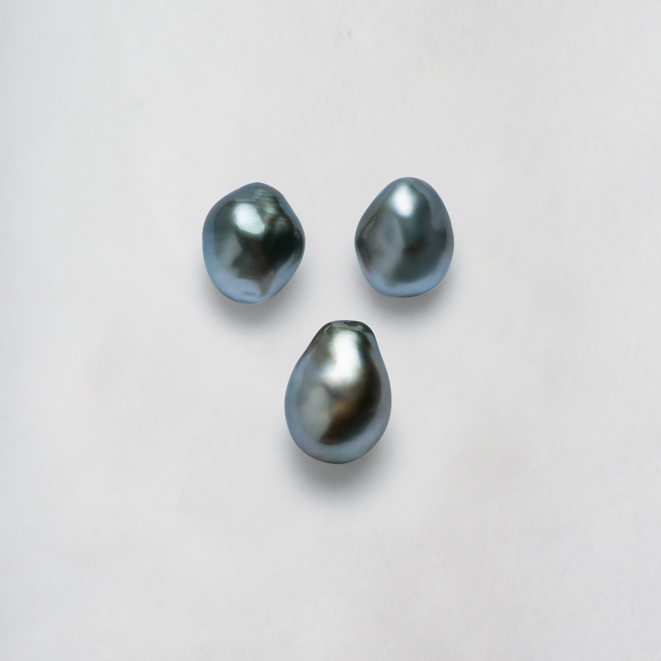18K Gold Diamond Tahitian Keshi Pearl Drop Earrings for Women - Luxury Wedding, Anniversary & Evening Party Jewelry Gift (KE00117)