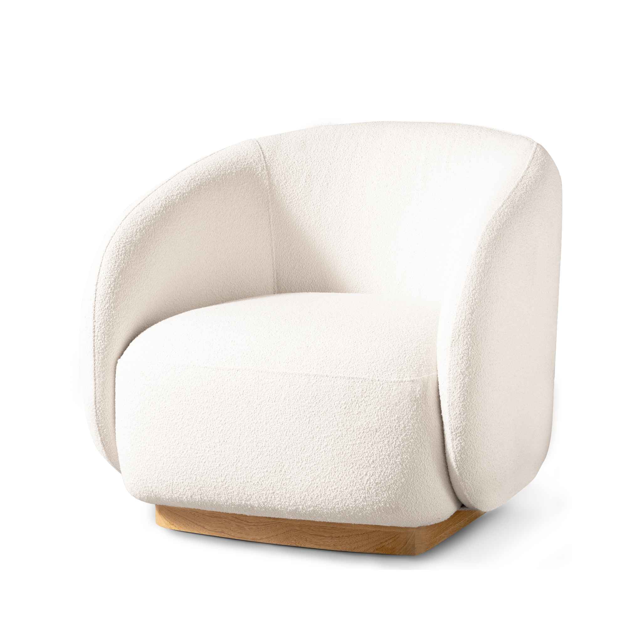 Como Swivel Lounge Chair - 360-Degree Rotating Modern Accent Chair for Living Room, Bedroom, or Office - Perfect for Relaxing, Reading, and Entertaining Guests