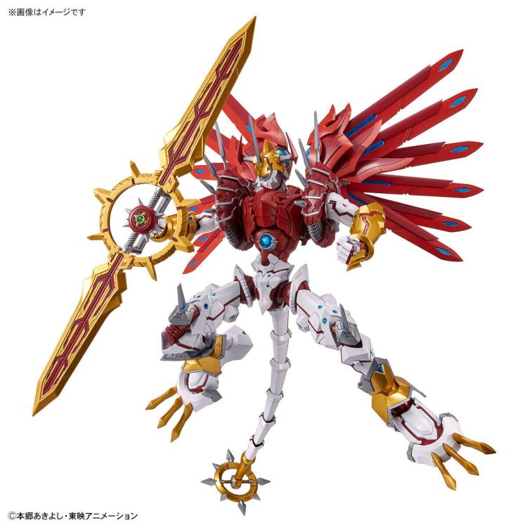 Figure Rise Standard Digimon Savers ShineGreymon (Amplified) Model Kit - Build Your Own Anime Action Figure for Collectors & Gamers - Perfect for Display, Cosplay, and Battle Scenes