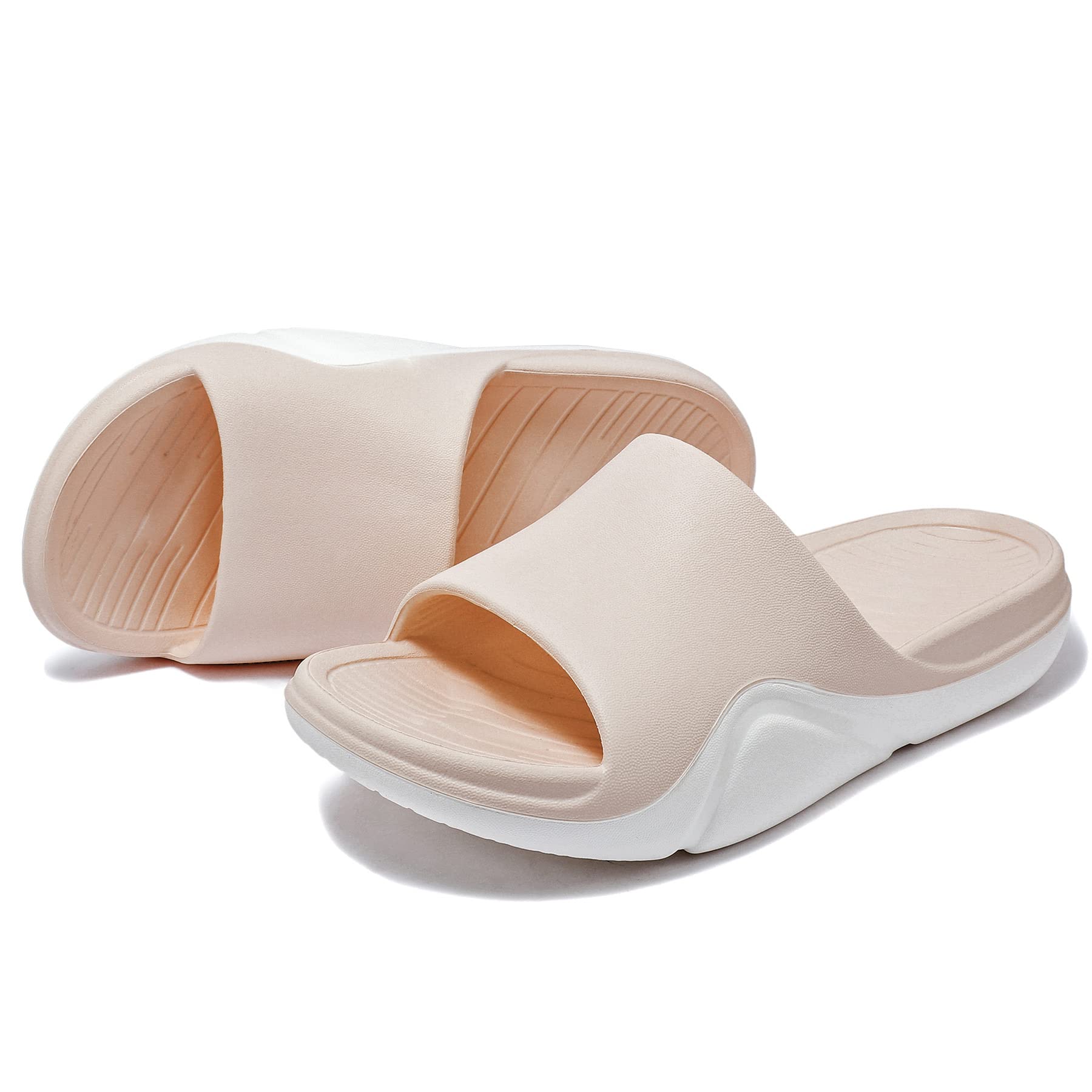 Ataiwee Women's Slide Sandals - Thick Cushioned Quick Drying Beach Pool Shower Shoes for Summer Comfort and Style