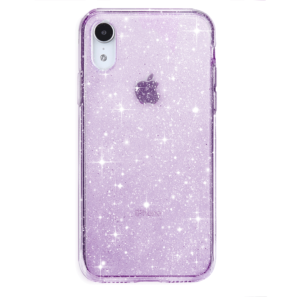 Lilac Stardust Glitter iPhone Case - Protective & Stylish Phone Cover for iPhone 13/14/15 - Perfect for Parties, Festivals & Everyday Use