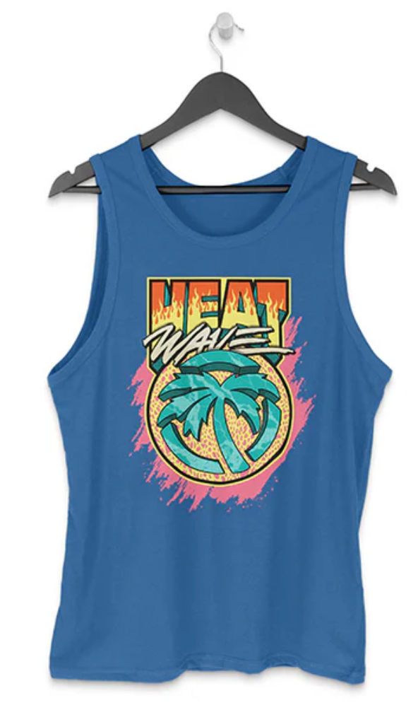 Heat Wave Intense Tank Top for Women - Blue Moon Color - Perfect for Workouts, Running & Summer Fashion