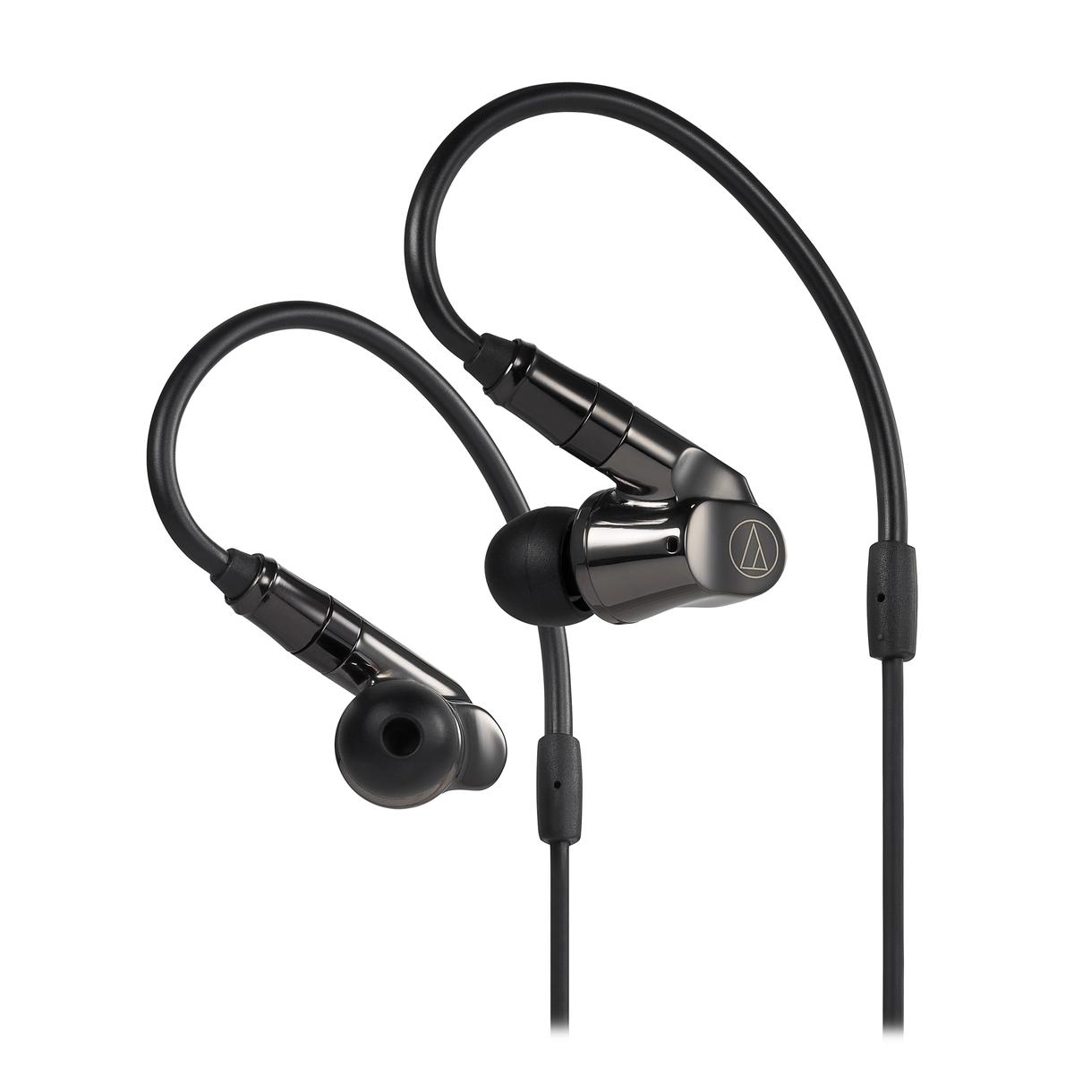 Audio Technica ATH-IEX1 Hybrid Driver In-Ear Headphones with High-Resolution Sound - Perfect for Music Lovers, Audiophiles, and Professional Musicians - Ideal for Studio Recording, Live Performances, and Daily Commuting