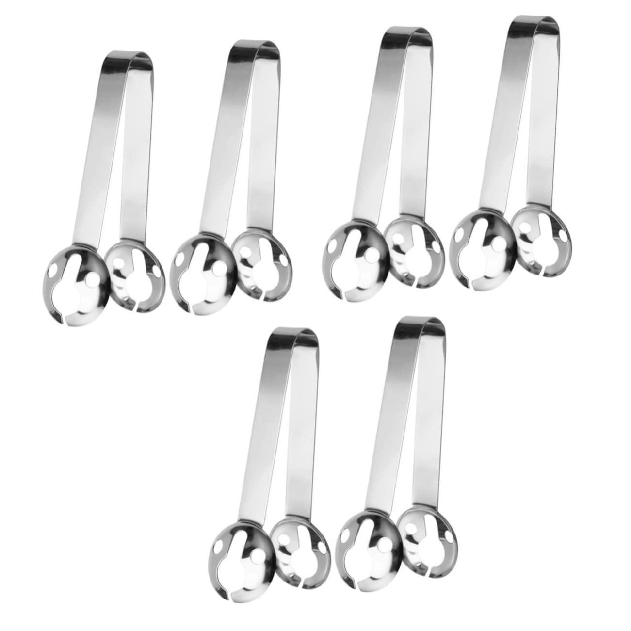 6 Pcs Stainless Steel Tea Bag Clips & Strainers - Heat Resistant Tea Tools Set with Squeezer & Holder for Loose Leaf, Fruit & Herbal Tea - Perfect for Home, Office & Tea Party Use