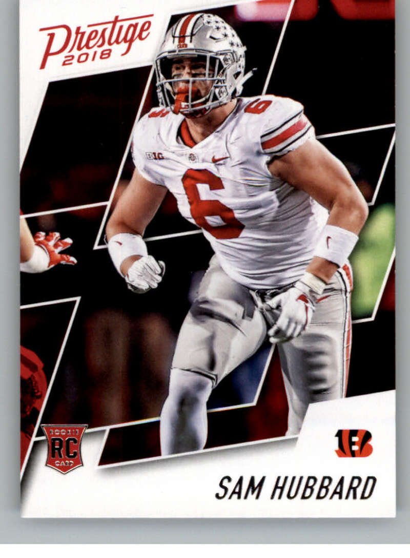 2018 Panini Prestige NFL #262 Sam Hubbard Cincinnati Bengals Rookie Card RC - Collectible Football Trading Card for Sports Memorabilia & Fantasy Football Fans